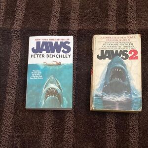 Jaws and Jaws 2 Paperback Books